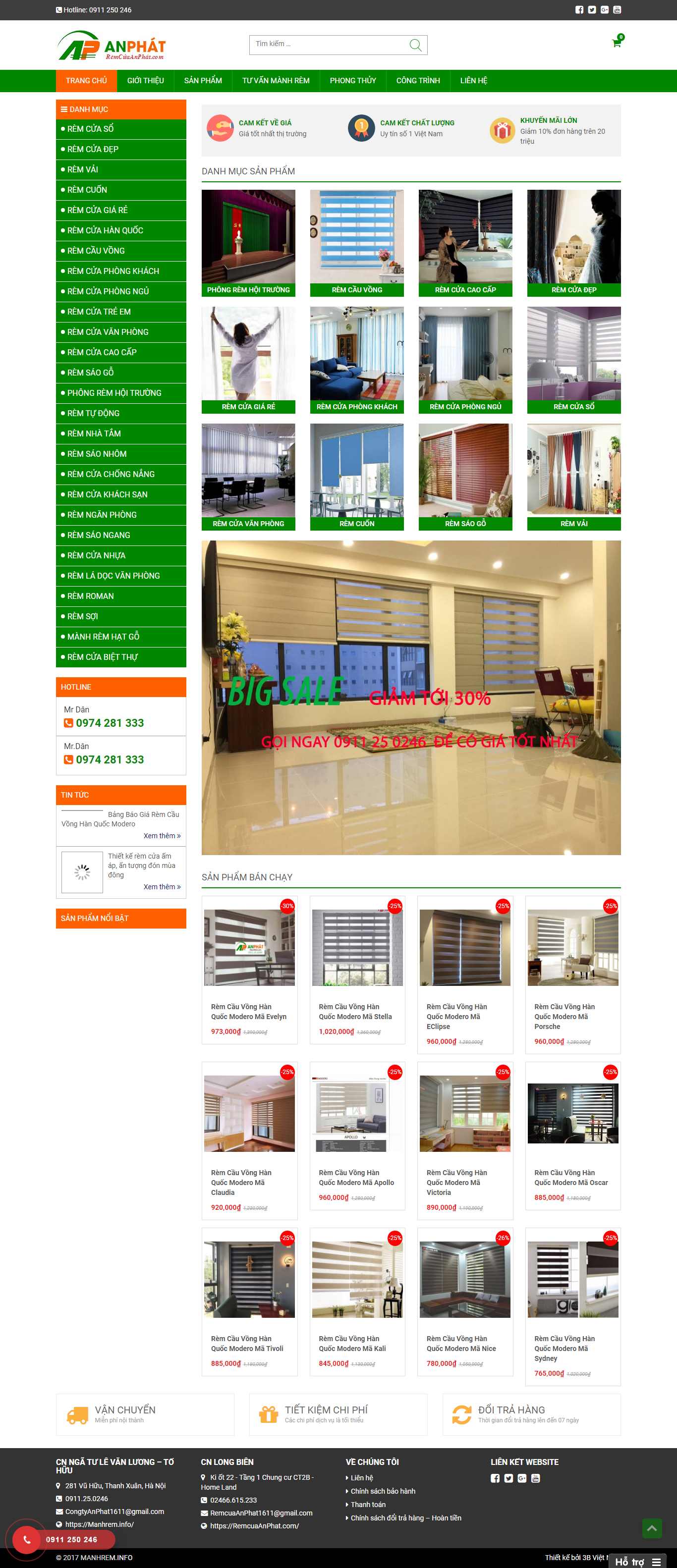 Thiết kế Web Quảng Nam - remcuaanphat.com