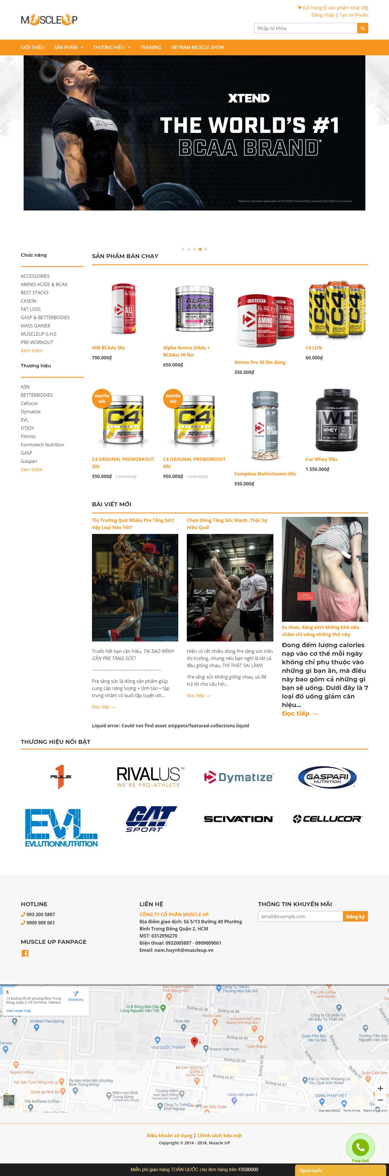 Thiết kế Web Thái Nguyên - muscleup.vn