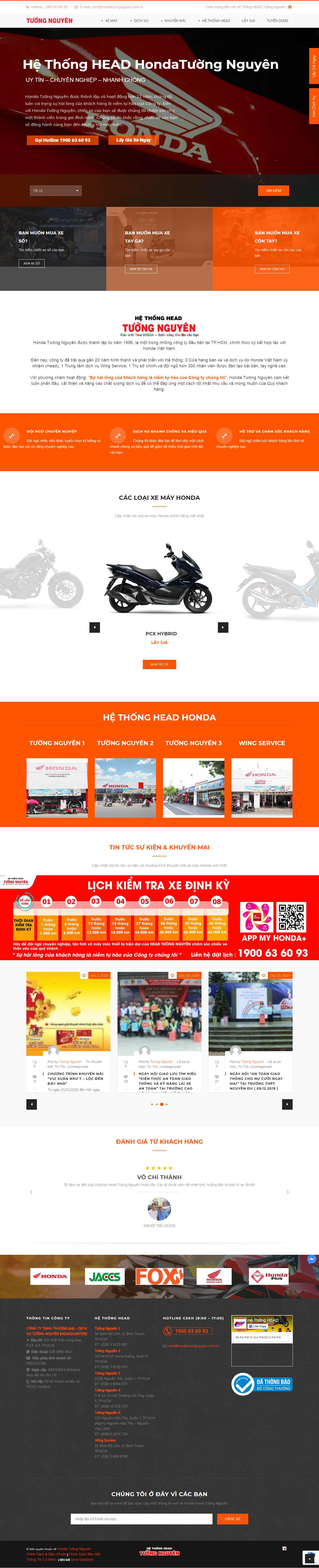 Thiết kế web đại lý - nhà phân phối - hondatuongnguyen.com.vn