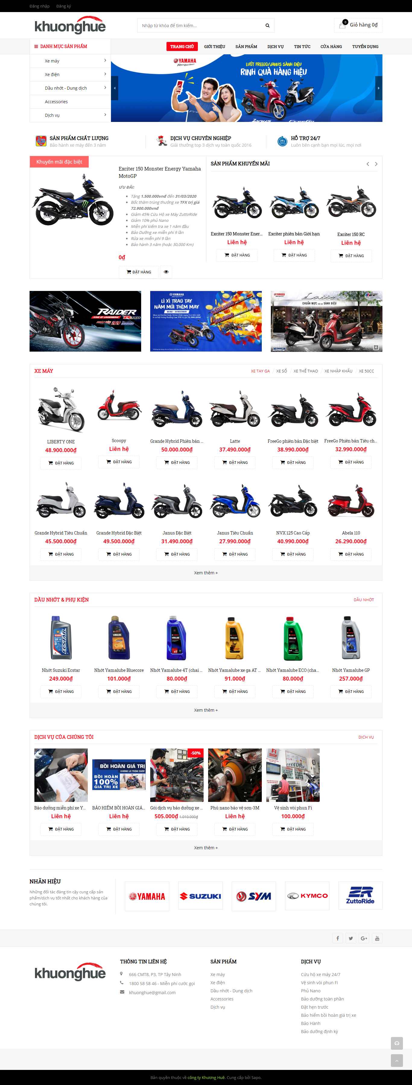 Thiết kế web đại lý - nhà phân phối - www.khuonghue.com.vn