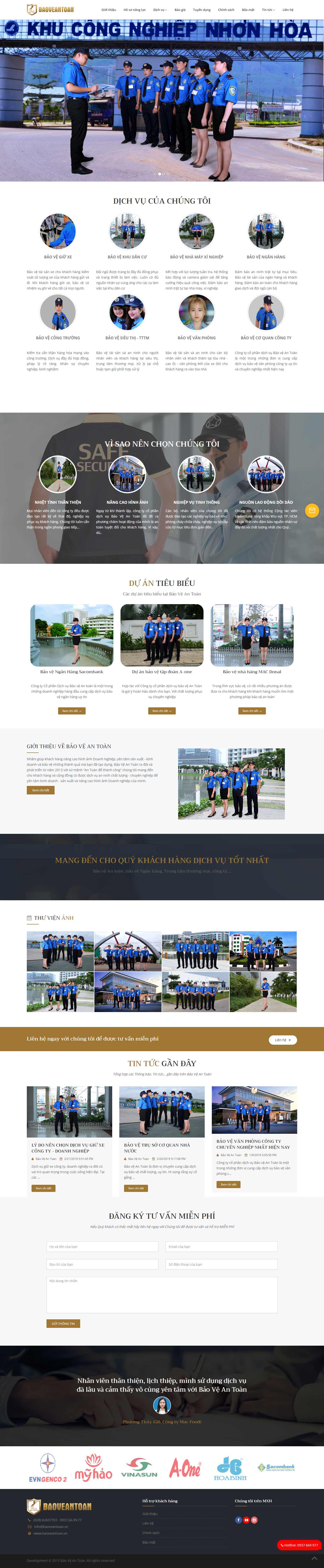 Thiết kế web an ninh - thám tử - bảo vệ - baoveantoan.vn
