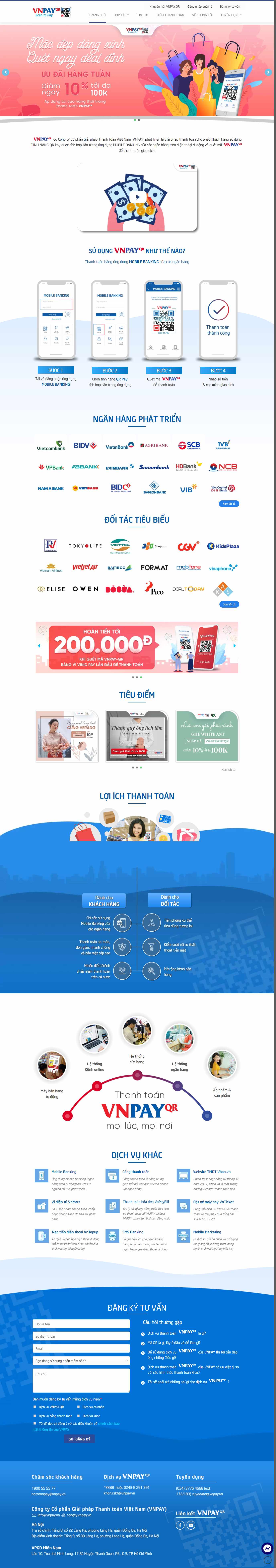 Thiết kế web app ứng dụng - vnpay.vn