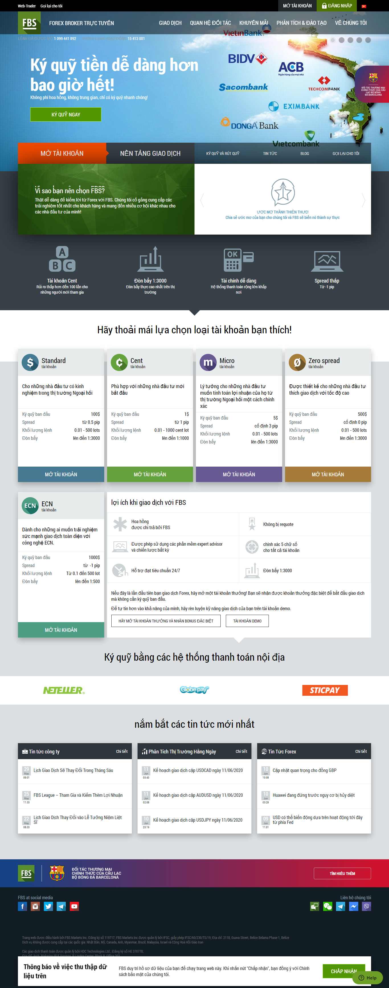 Thiết kế web đầu tư - fbs.com