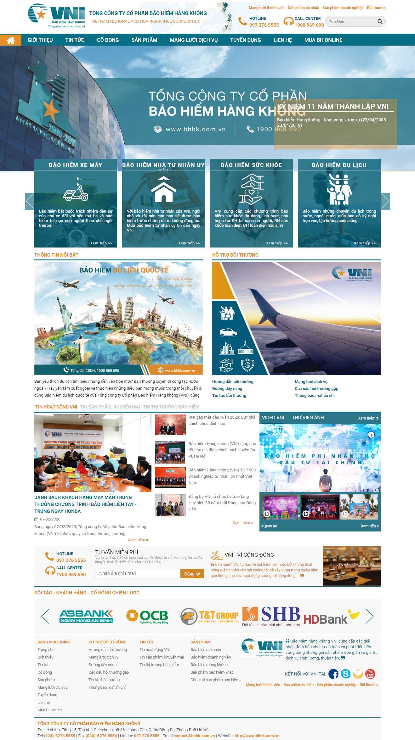 Thiết kế web công ty bảo hiểm - bhhk.com.vn