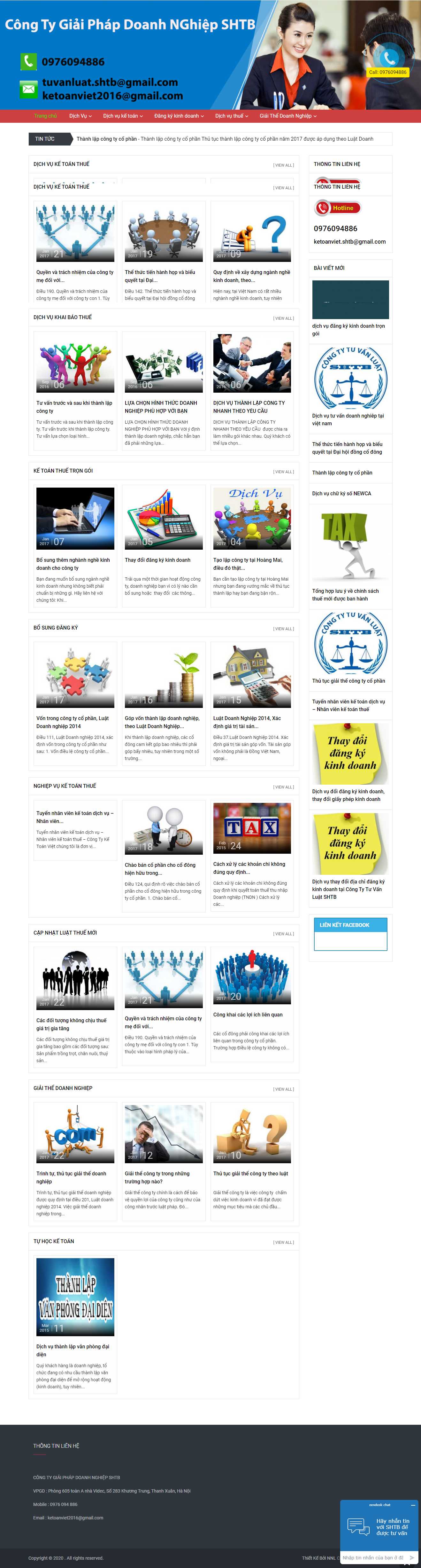 Thiết kế web công ty kế toán - congtyketoanviet.com