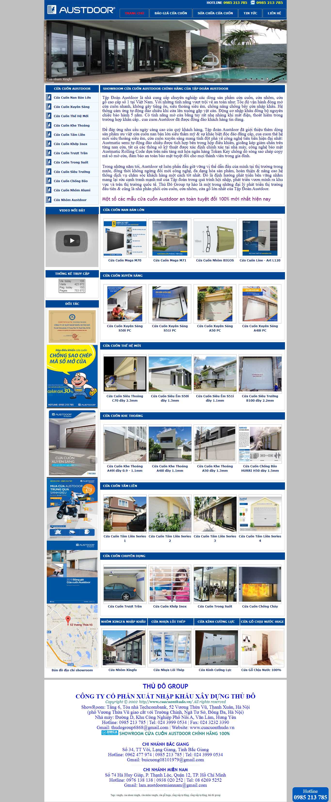 Thiết kế web cửa cuốn - cuacuonthudo.vn