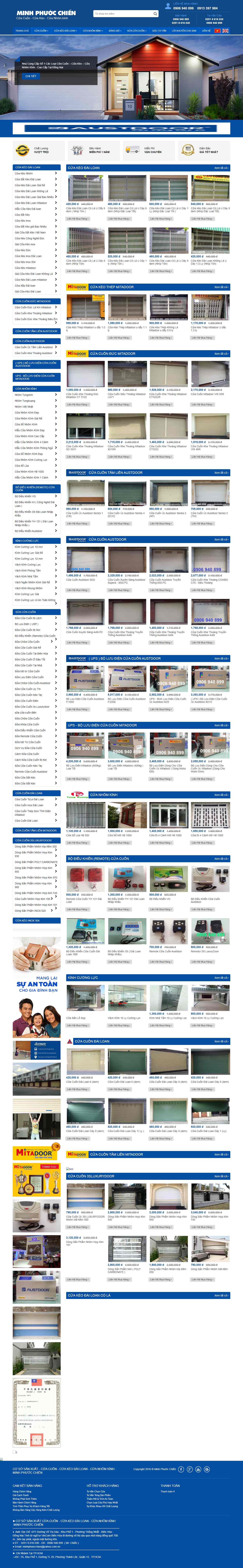 Thiết kế web cửa cuốn - cuacuonduc.com.vn