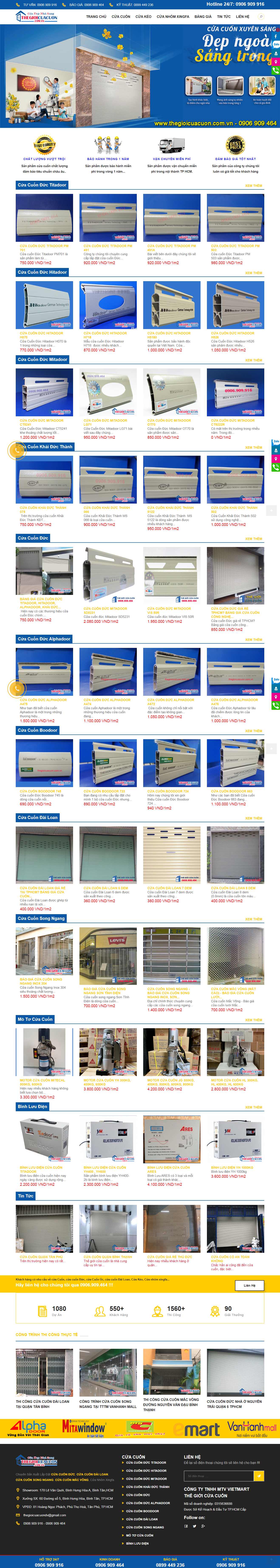 Thiết kế web cửa cuốn - thegioicuacuon.com.vn