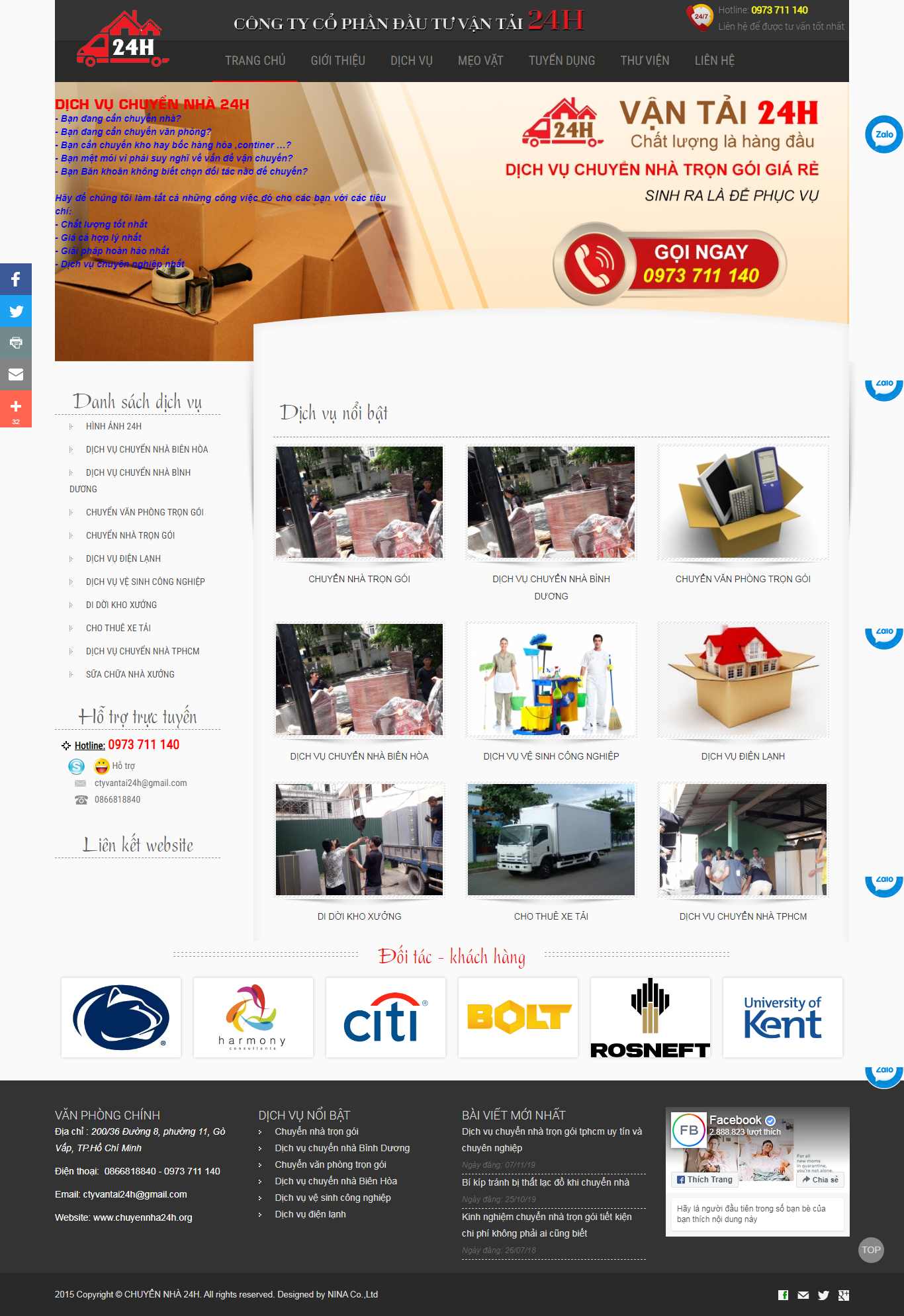 Thiết kế web chuyển nhà trọn gói - chuyennha24h.org