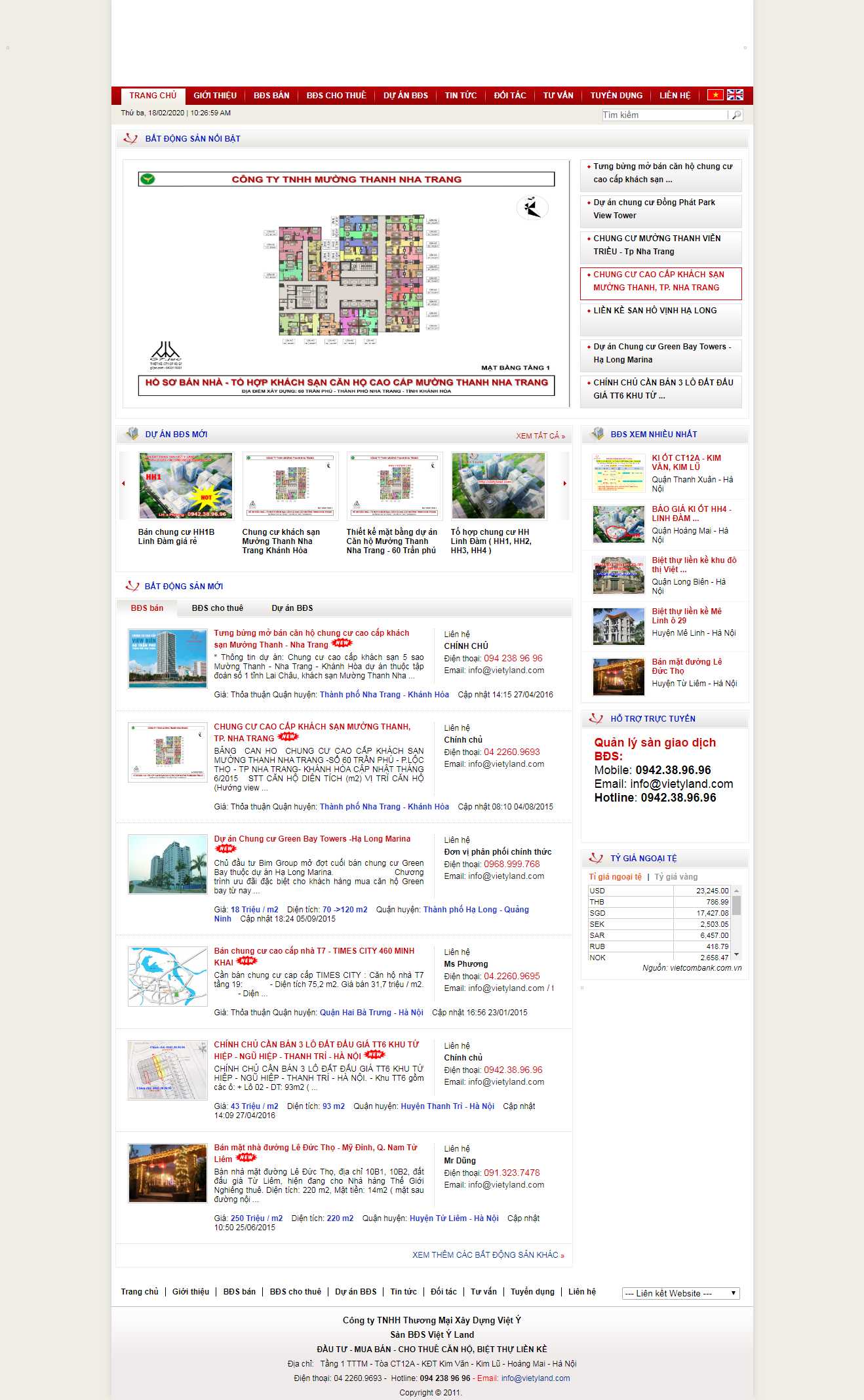 Thiết kế web dự án bds - vietyland.com