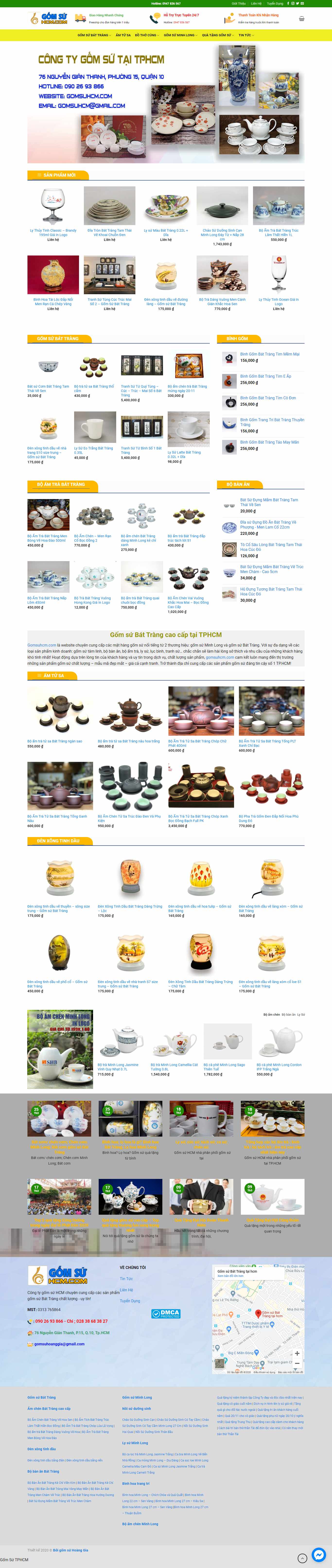 Thiết kế web gốm sứ - mỹ nghệ - gomsuhcm.com