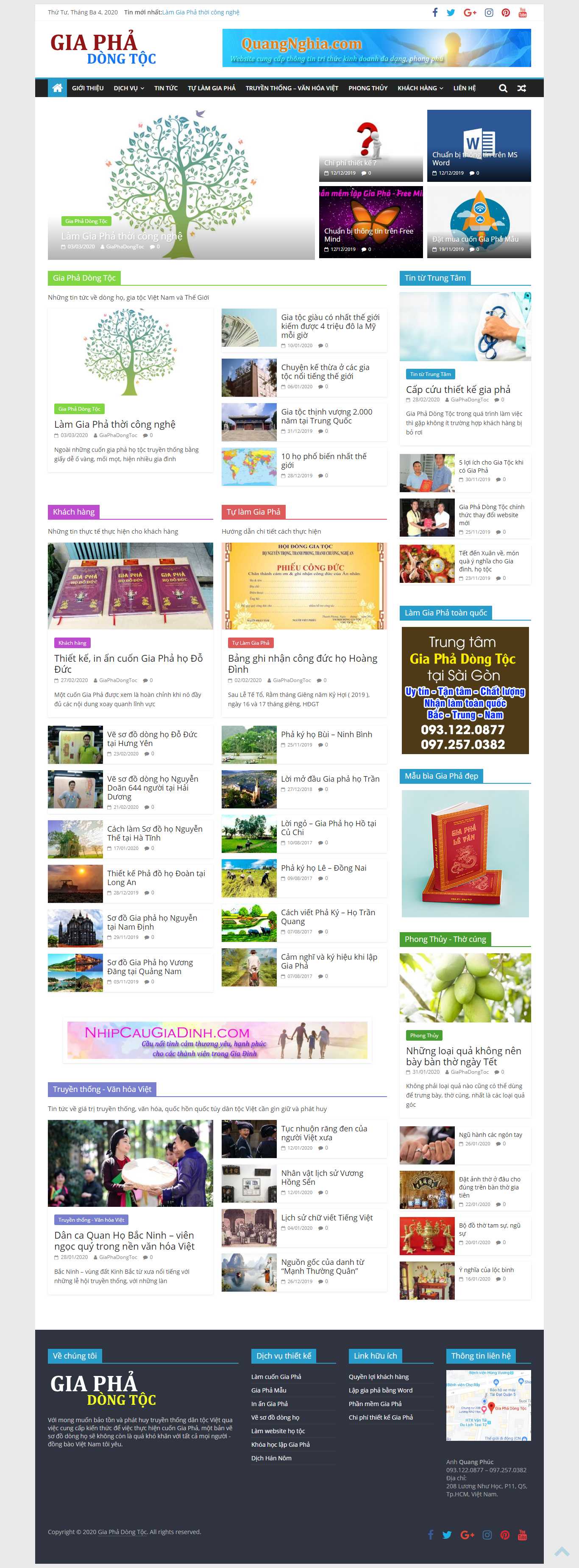 Thiết kế web gia phả - phả đồ - giaphadongtoc.com
