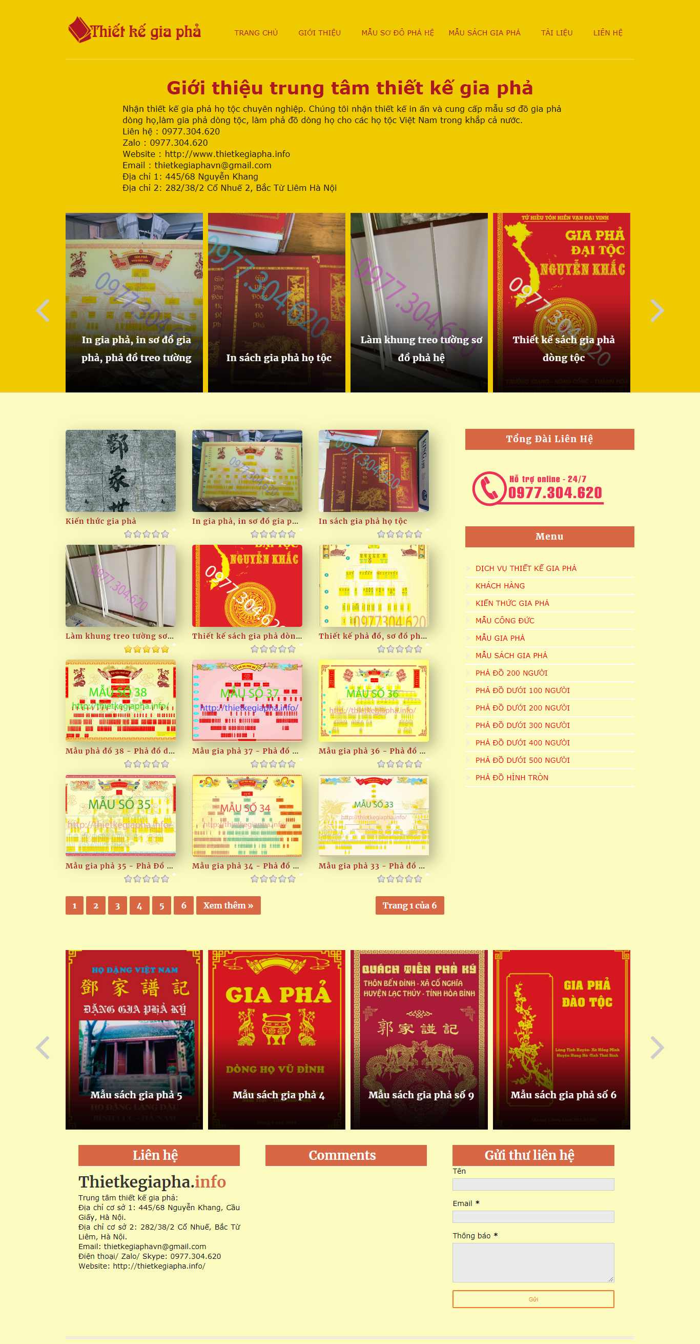 Thiết kế web gia phả - phả đồ - www.thietkegiapha.info
