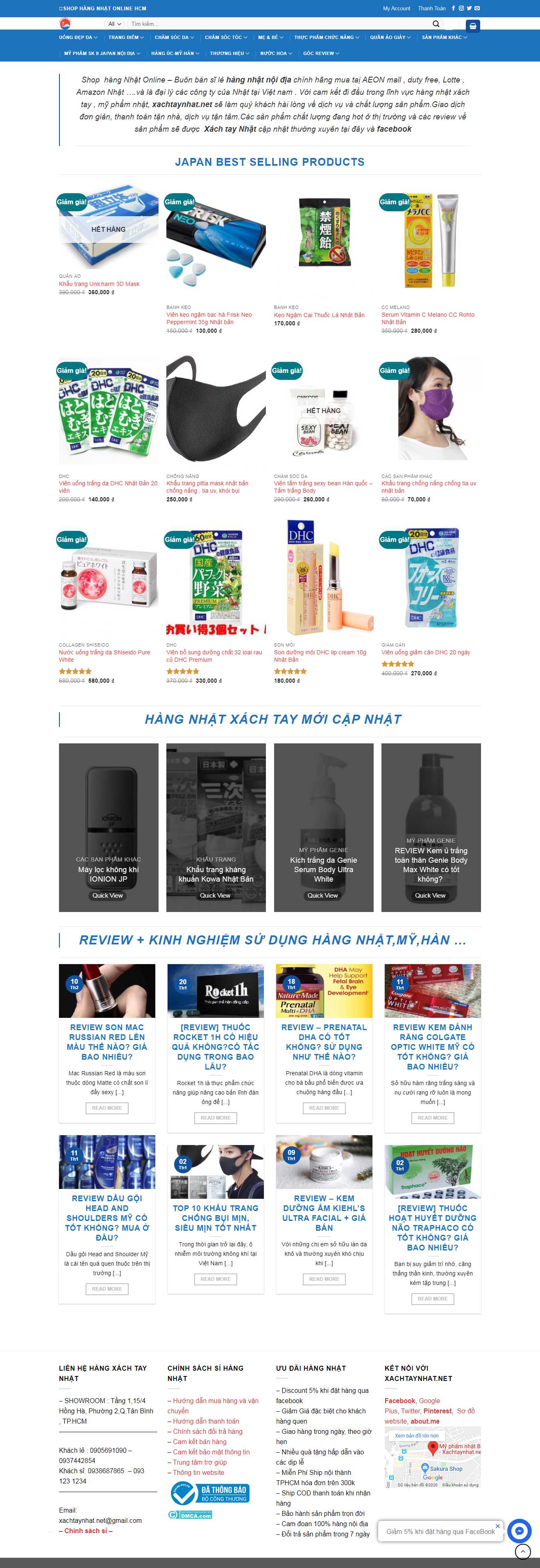 Thiết kế web hàng xách tay - xachtaynhat.net