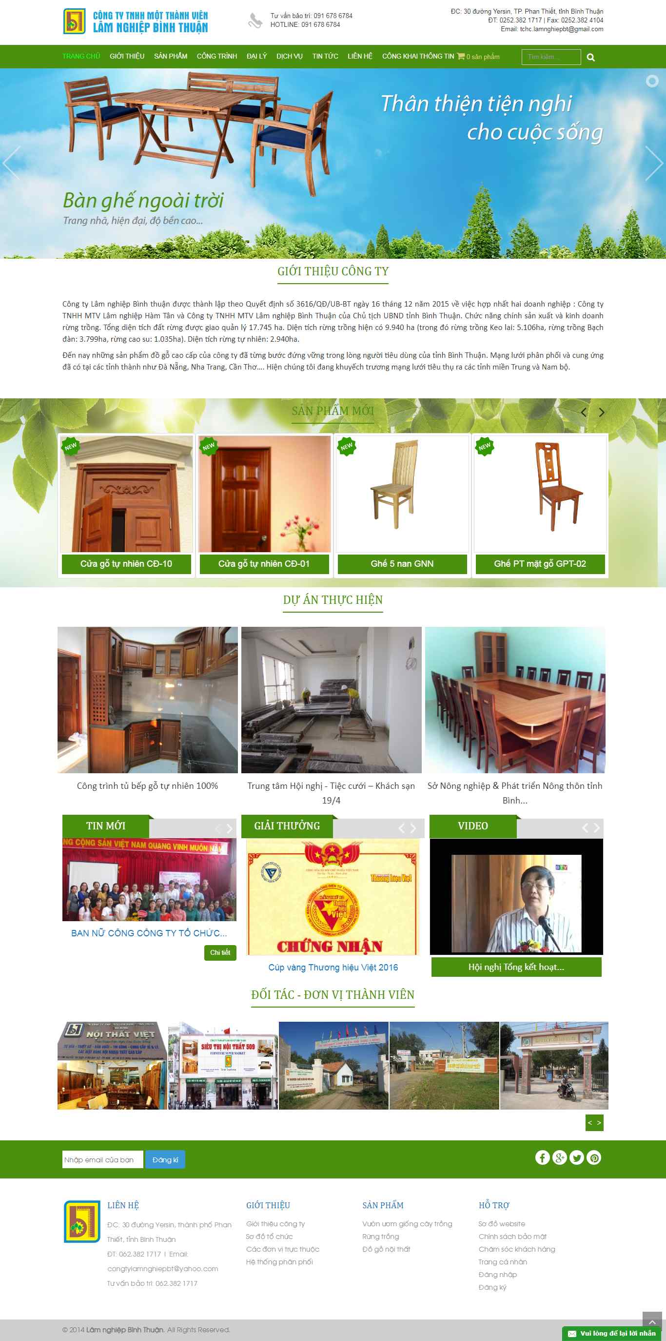 Thiết kế web lâm nghiệp - www.lamnghiepbinhthuan.com
