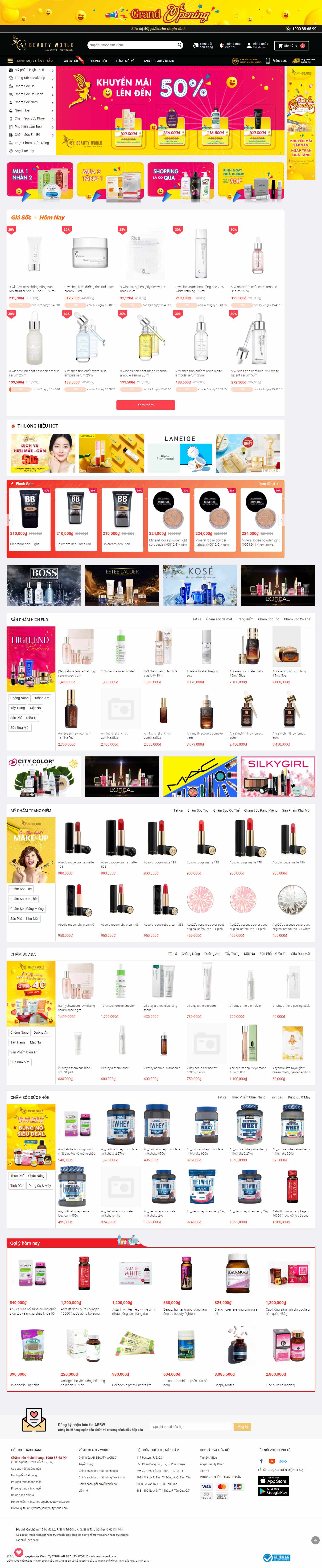 Thiết kế Website web quận ba đình - abbeautyworldcom