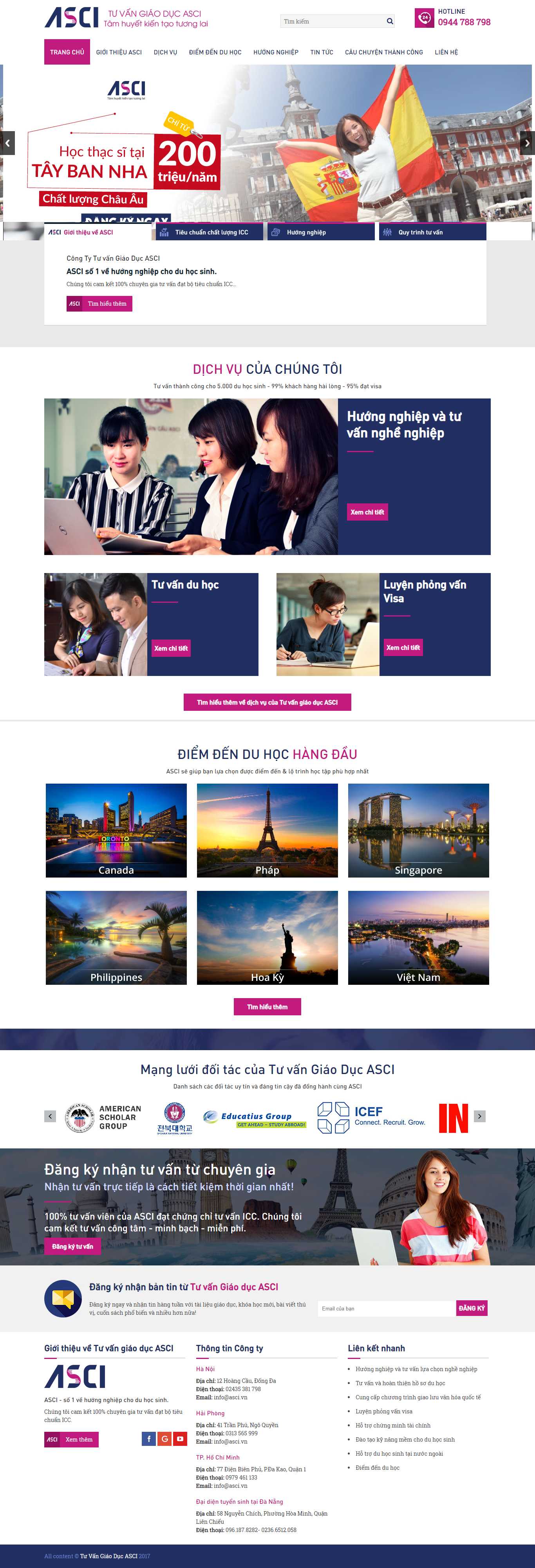 Thiết kế Website Web tư vấn - ascivn