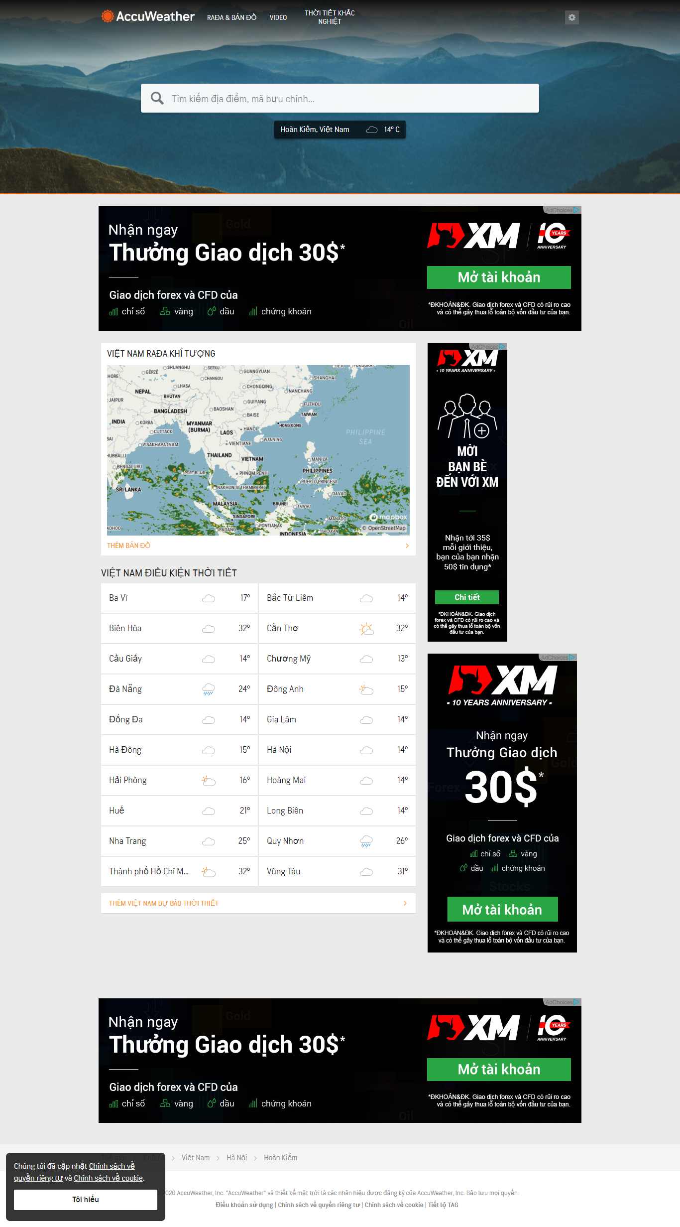 Thiết kế Website Web chuyên nghiệp - wwwaccuweathercom