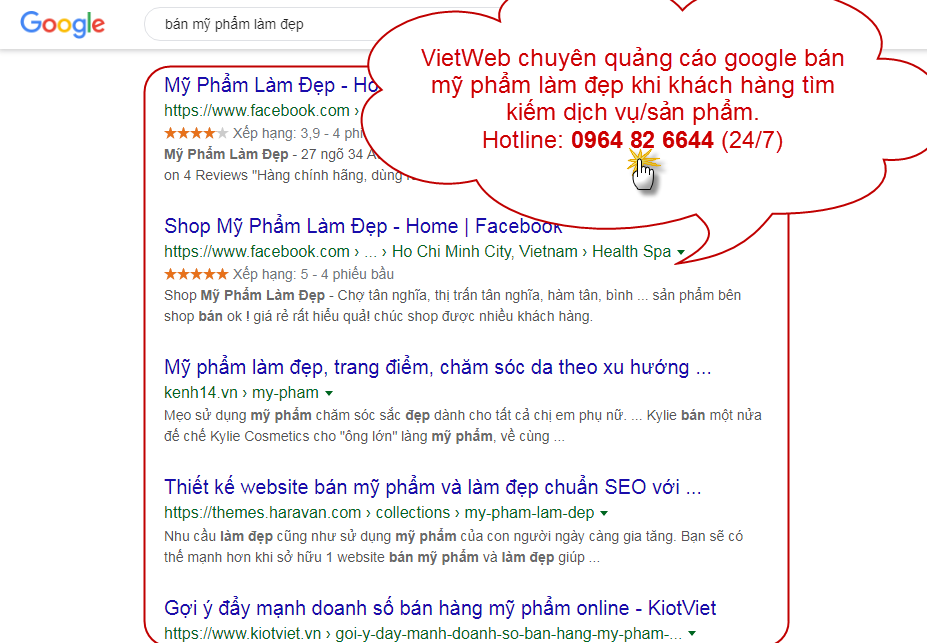 Quảng C&aacute;o Google B&aacute;n Mỹ Phẩm L&agrave;m Đẹp C&oacute; Hiệu Quả Kh&ocirc;ng?