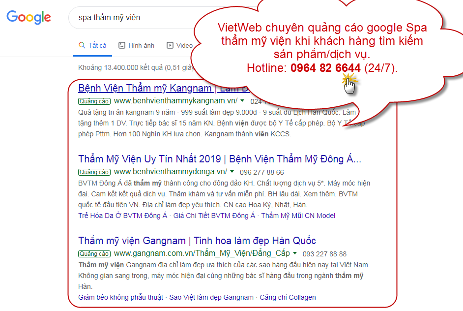 Quảng C&aacute;o Google Spa-Thẩm Mỹ Viện C&oacute; Hiệu Quả Kh&ocirc;ng?