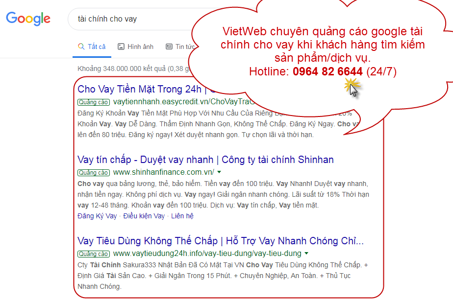 Quảng Cáo Google Tài Chính Cho Vay Có Hiệu Quả Không?