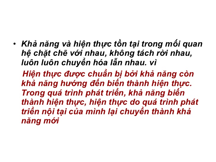 Khả Năng Và Hiện Thực Là Gì? Tìm Hiểu Về Khả Năng Và Hiện Thực Là Gì?